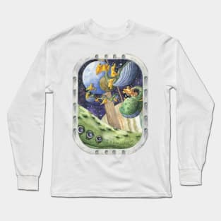 Space Whale Long Sleeve T-Shirt